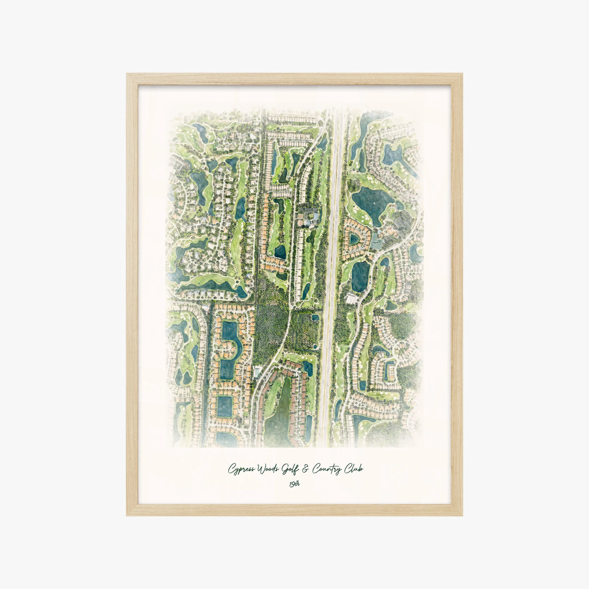 Cypress Woods Golf & Country Club wood frame