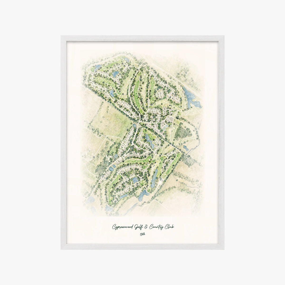 Cypresswood Golf & Country Club white frame