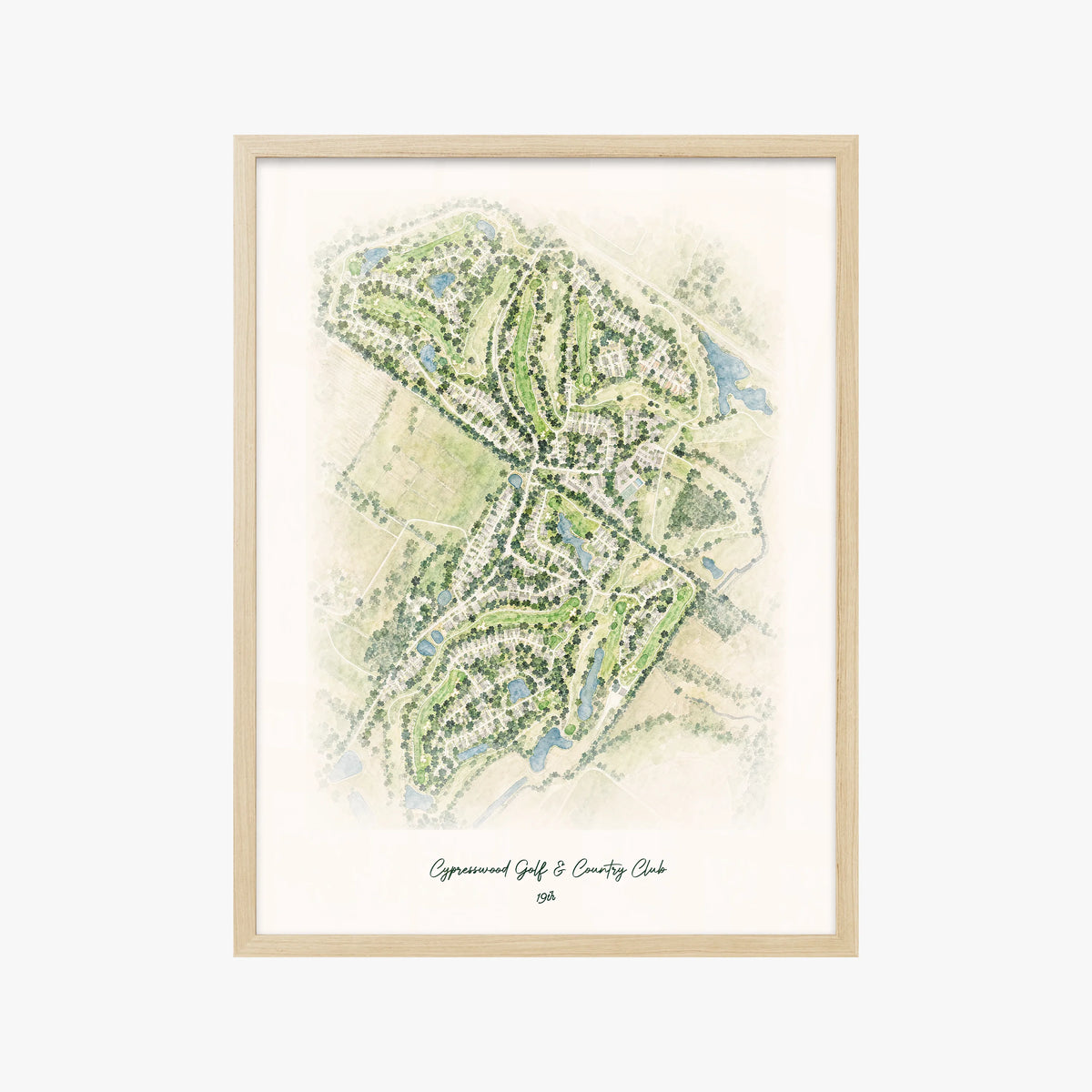 Cypresswood Golf & Country Club wood frame
