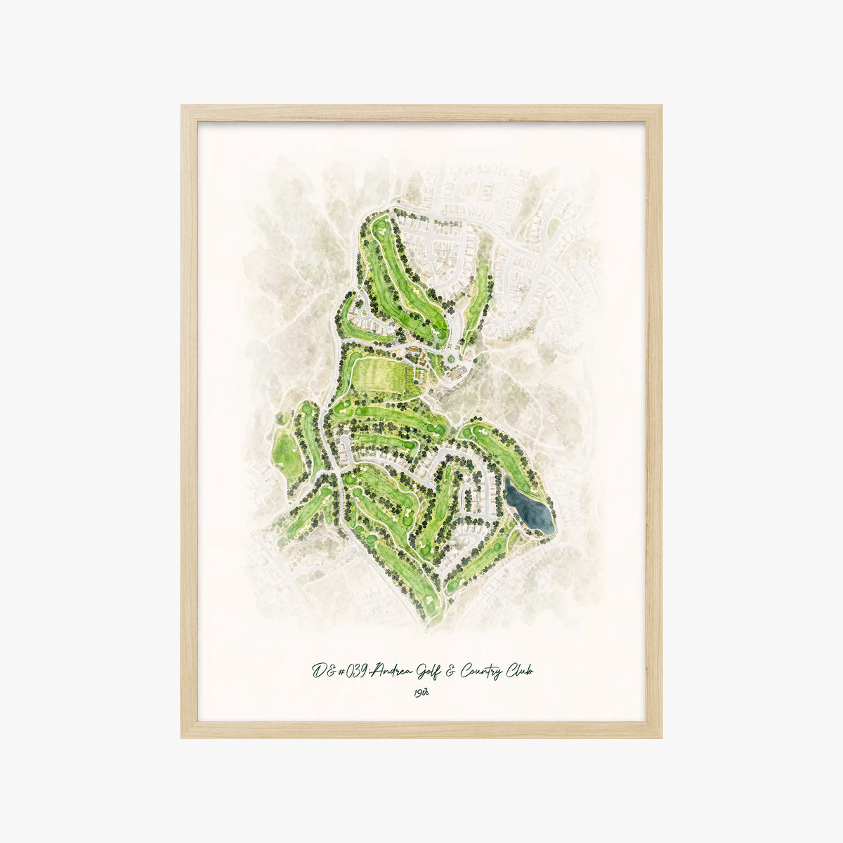 D'Andrea Golf & Country Club wood frame