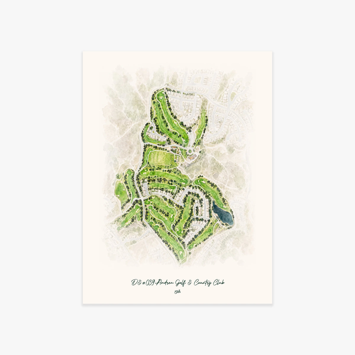 D'Andrea Golf & Country Club printed artwork