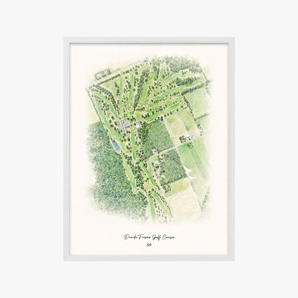 Dande Farms Golf Course white frame