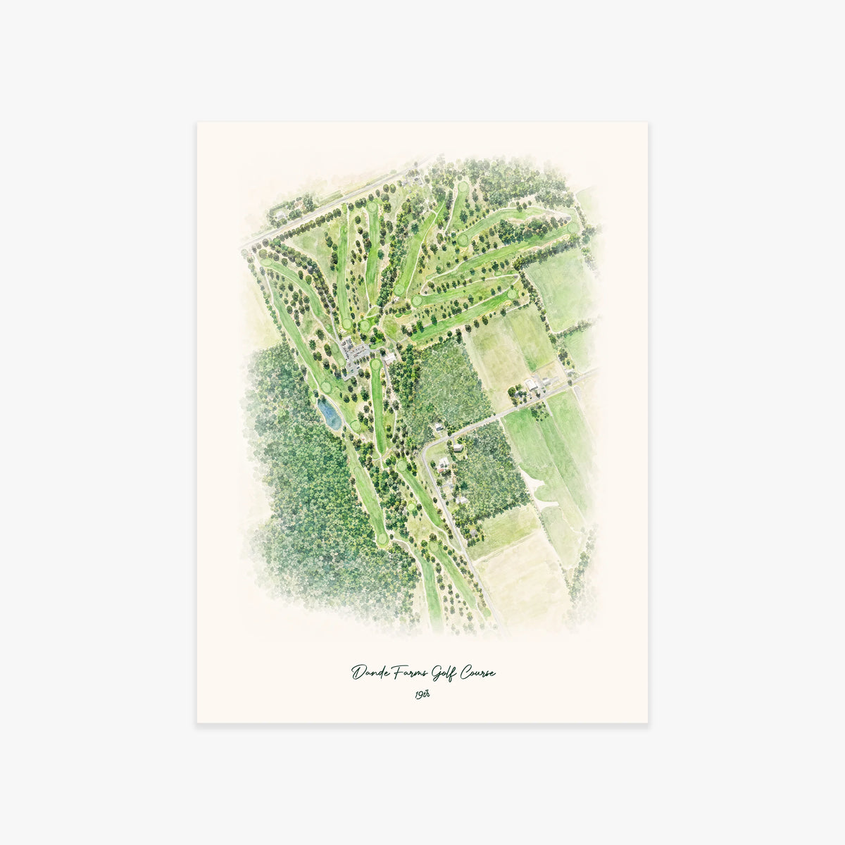 Dande Farms Golf Course printed artwork
