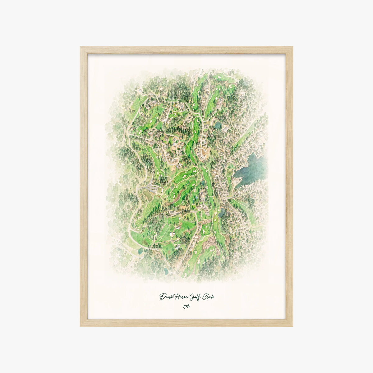 DarkHorse Golf Club wood frame
