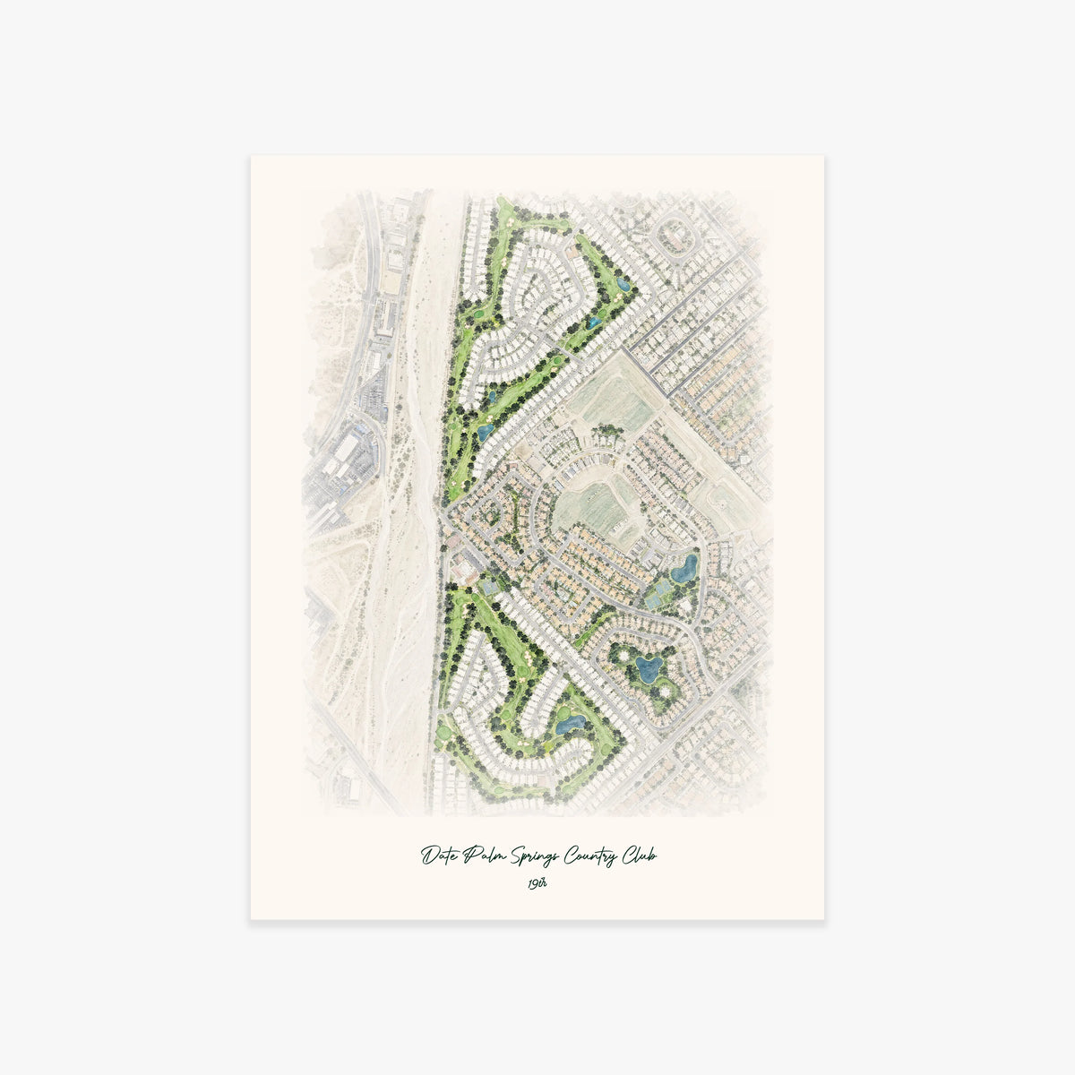 Date Palm Springs Country Club printed artwork