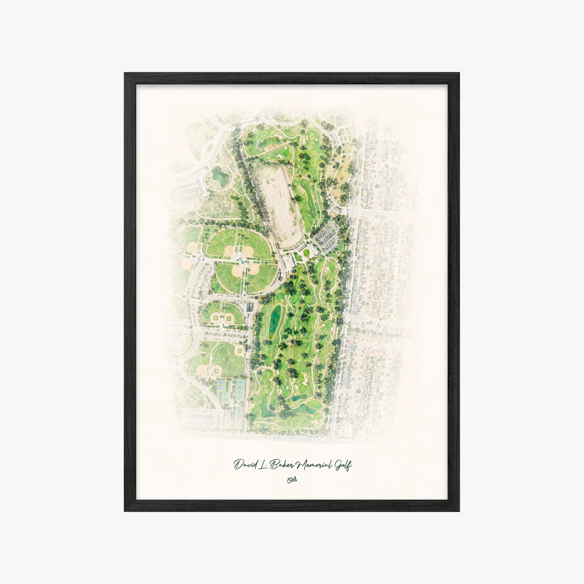 David L. Baker Memorial Golf black frame