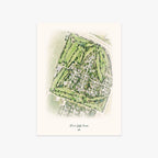 Davis Golf Course printed artwork