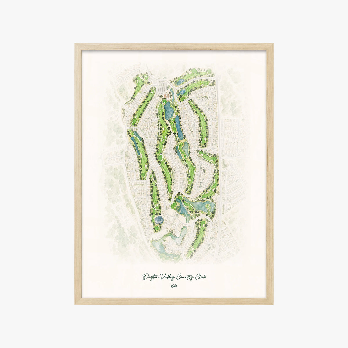 Dayton Valley Country Club wood frame