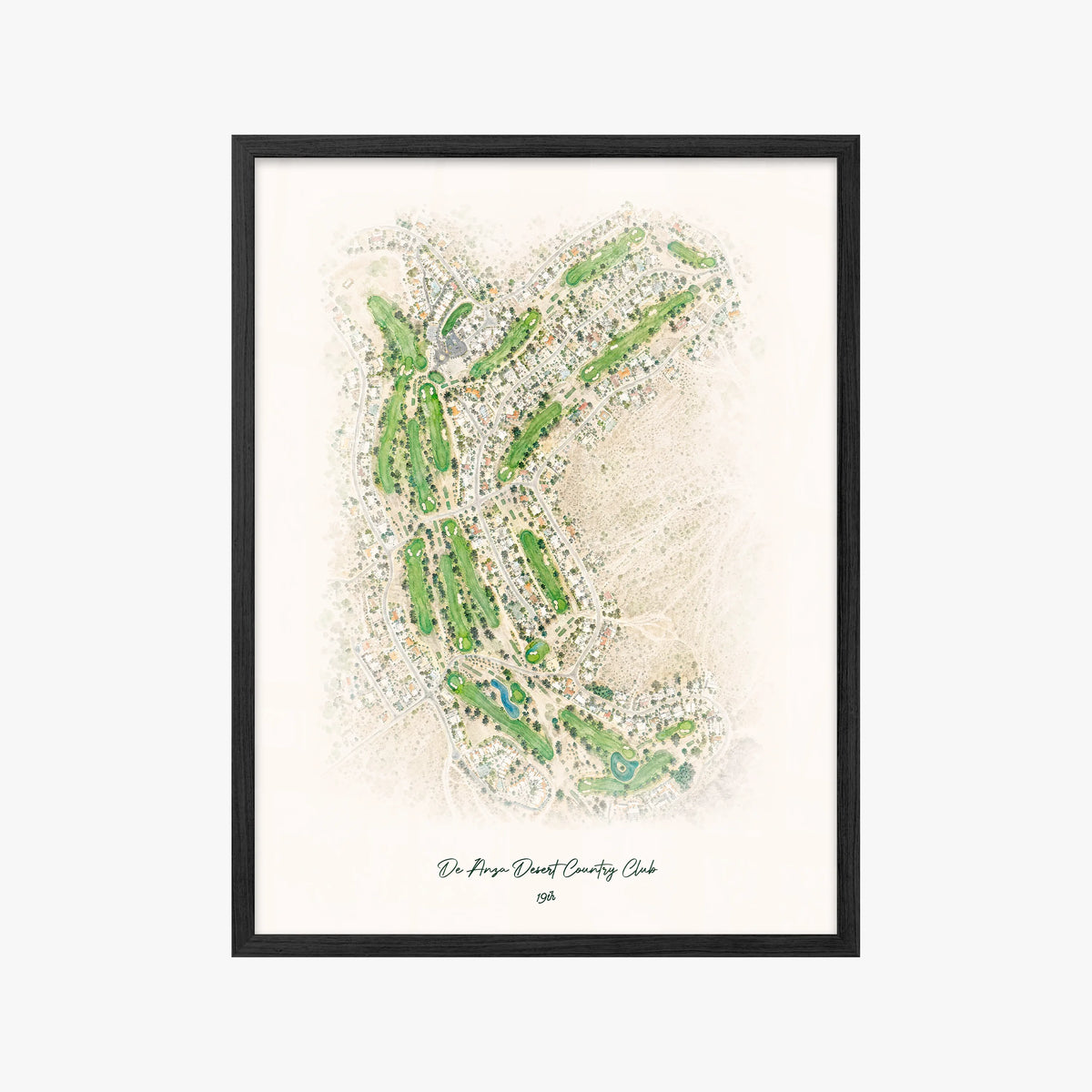 De Anza Desert Country Club black frame