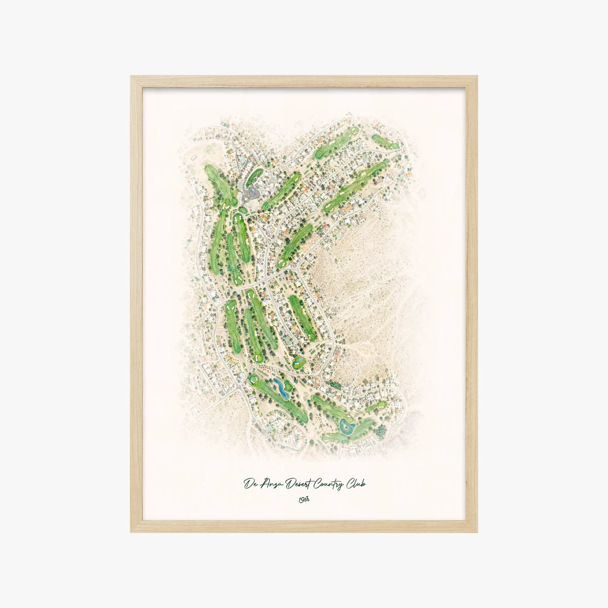 De Anza Desert Country Club wood frame