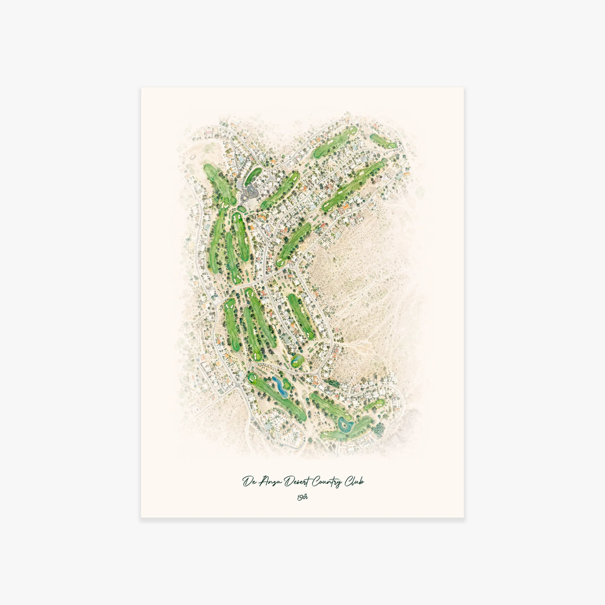 De Anza Desert Country Club printed artwork