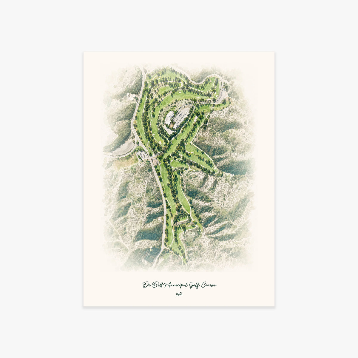 De Bell Municipal Golf Course printed artwork