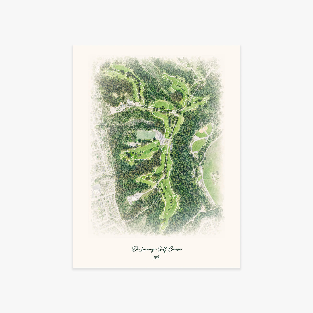 De Laveaga Golf Course printed artwork