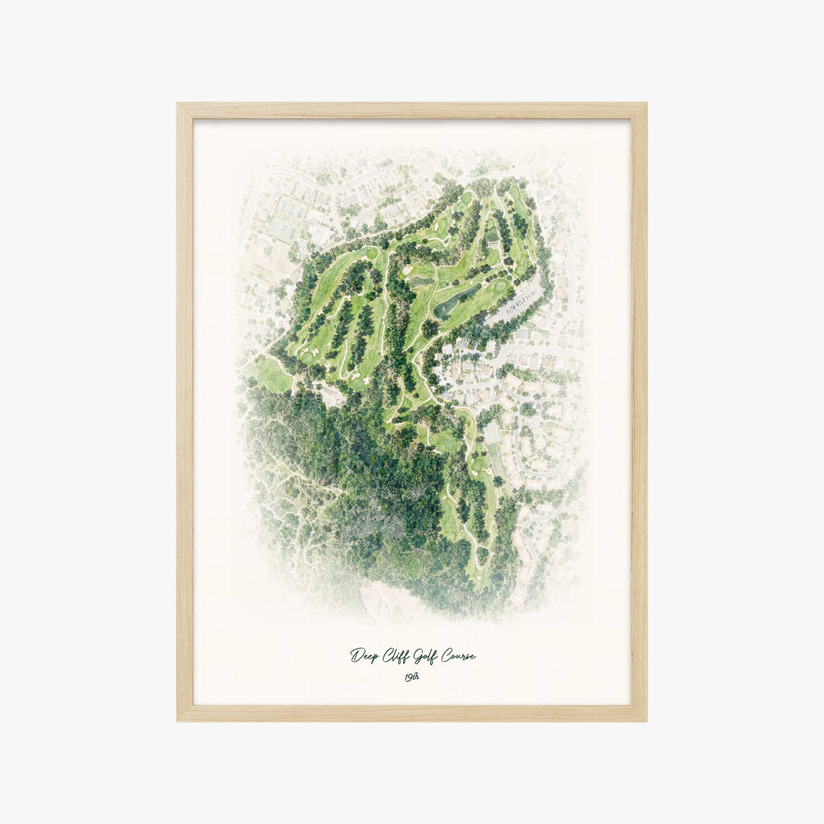 Deep Cliff Golf Course wood frame