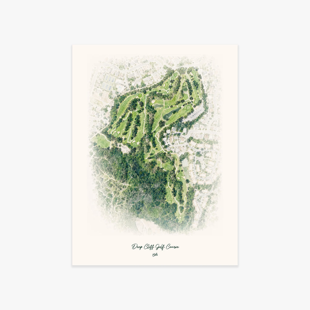 Deep Cliff Golf Course printed artwork