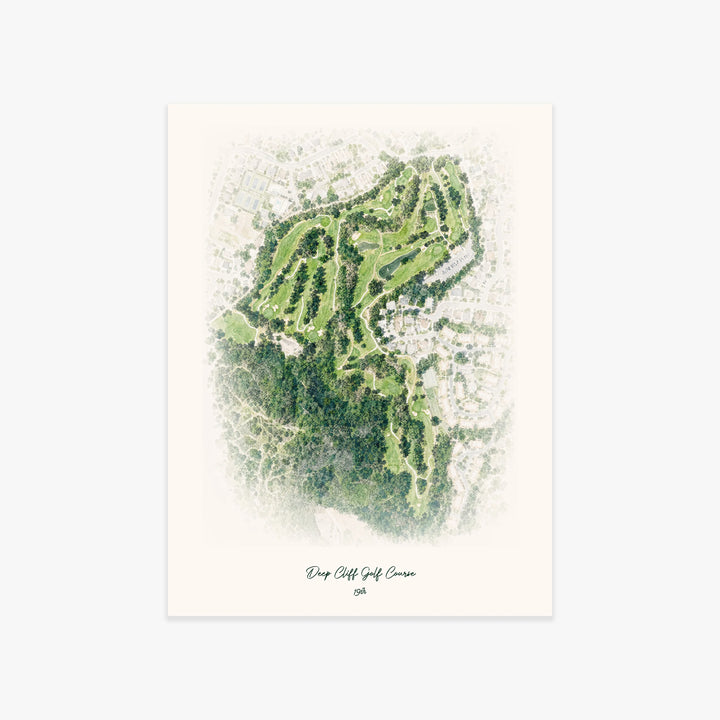Deep Cliff Golf Course printed artwork