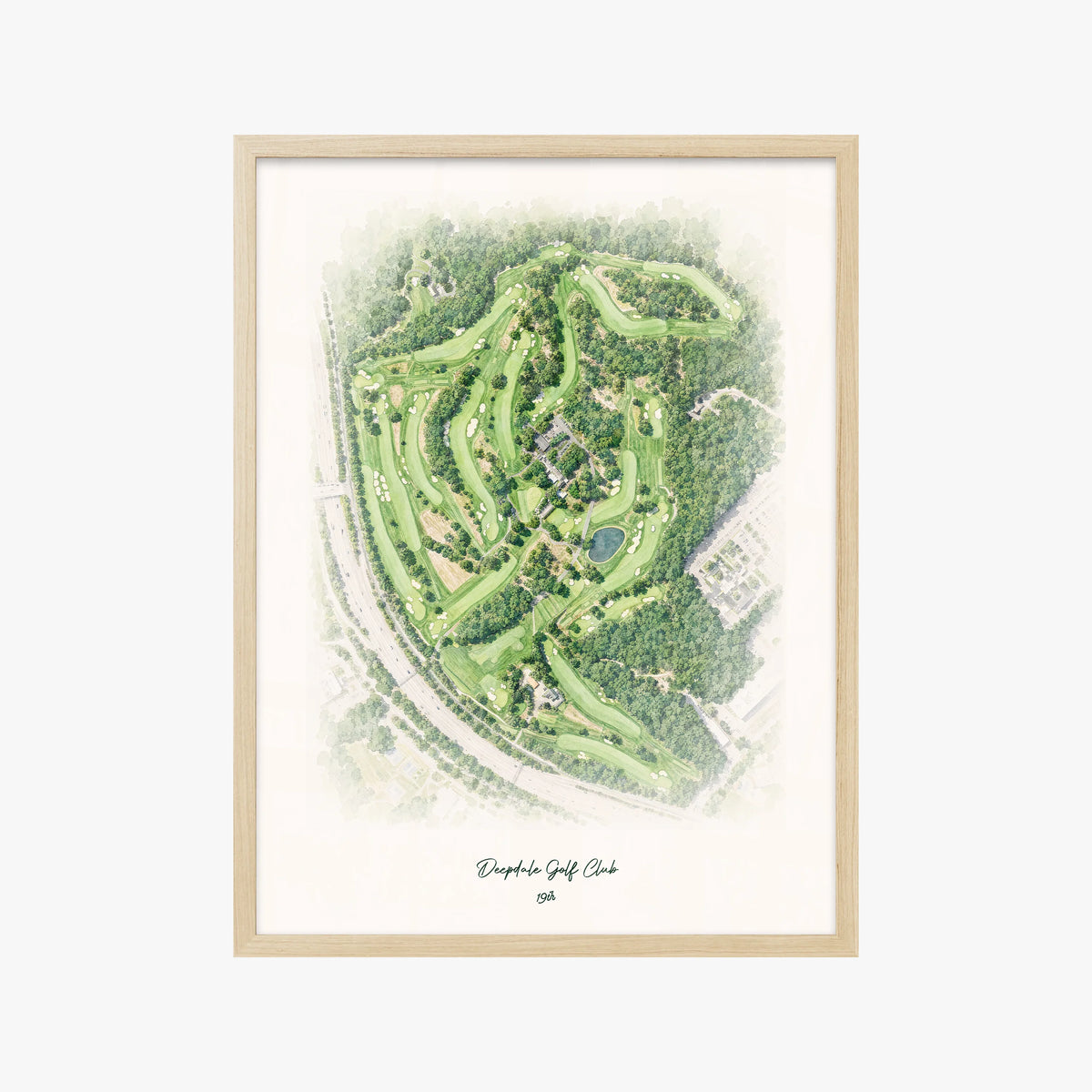 Deepdale Golf Club wood frame