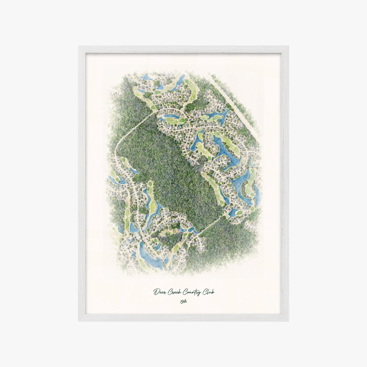 Deer Creek Country Club white frame