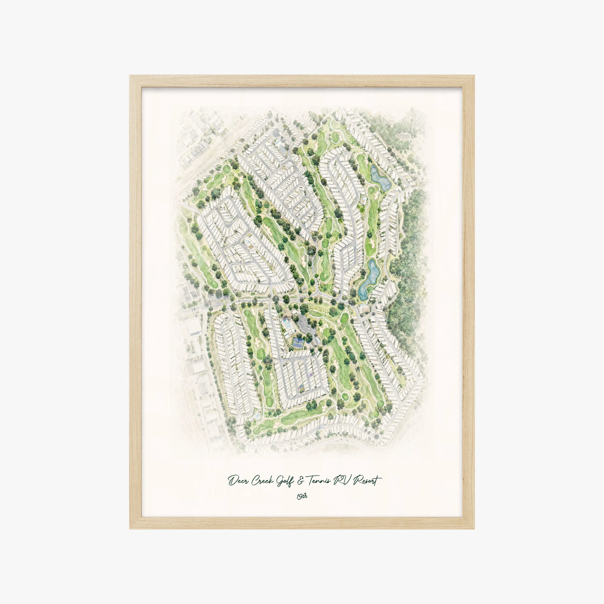 Deer Creek Golf & Tennis RV Resort wood frame