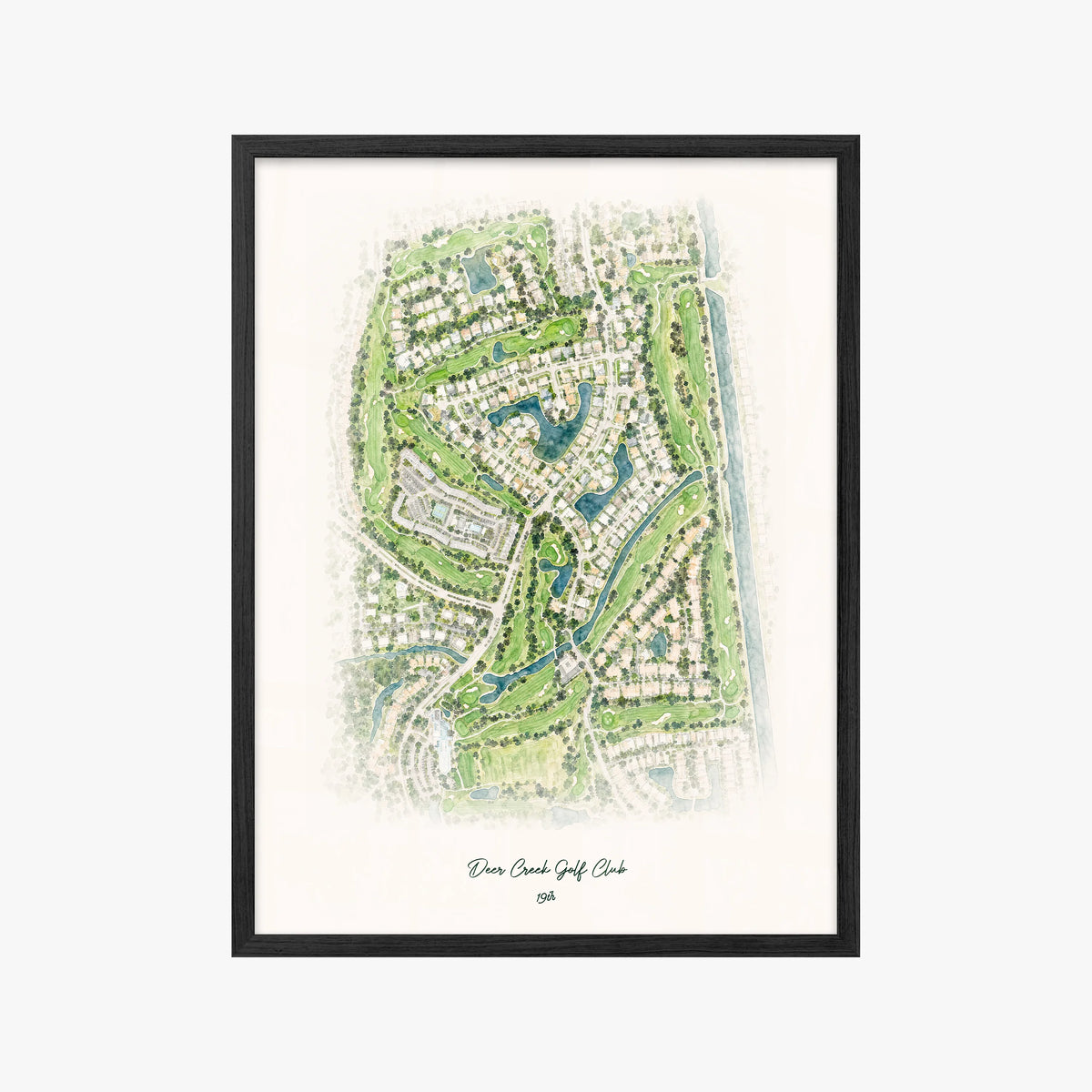 Deer Creek Golf Club black frame
