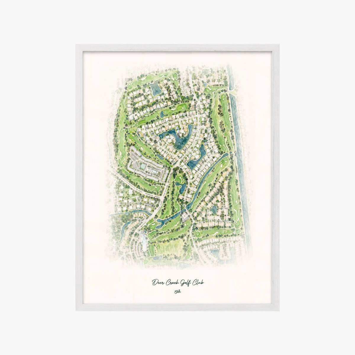 Deer Creek Golf Club white frame