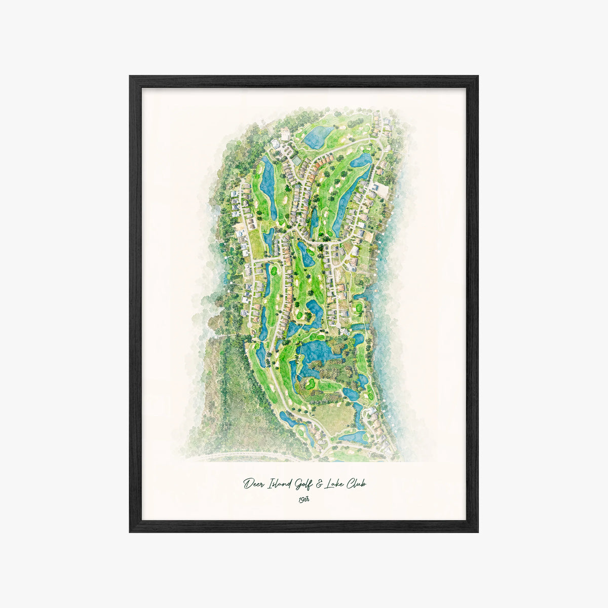 Deer Island Golf & Lake Club black frame