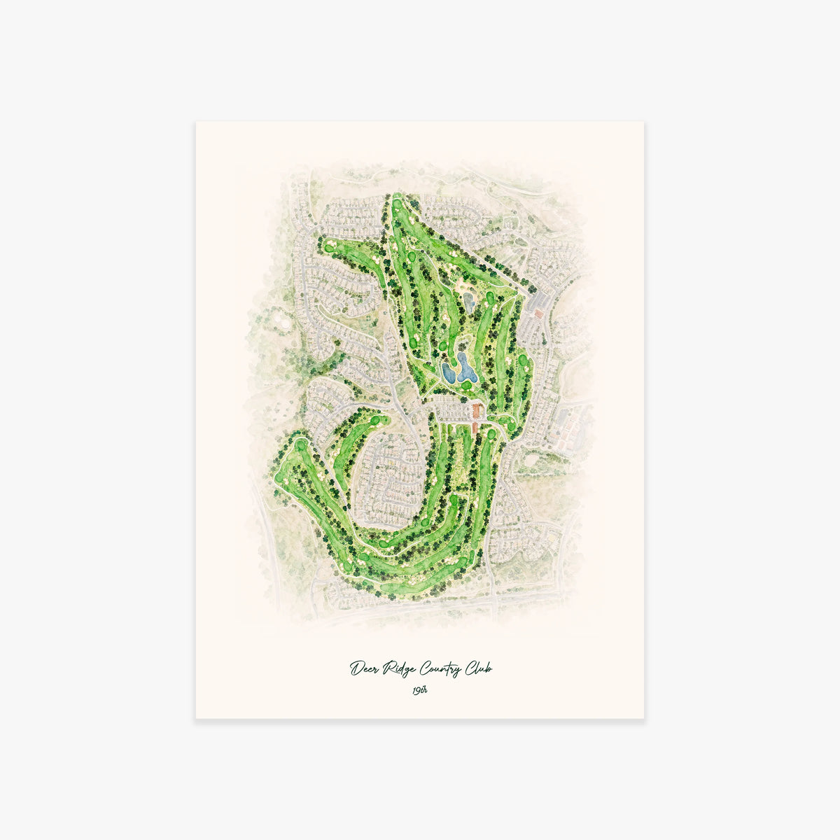 Deer Ridge Country Club printed artwork