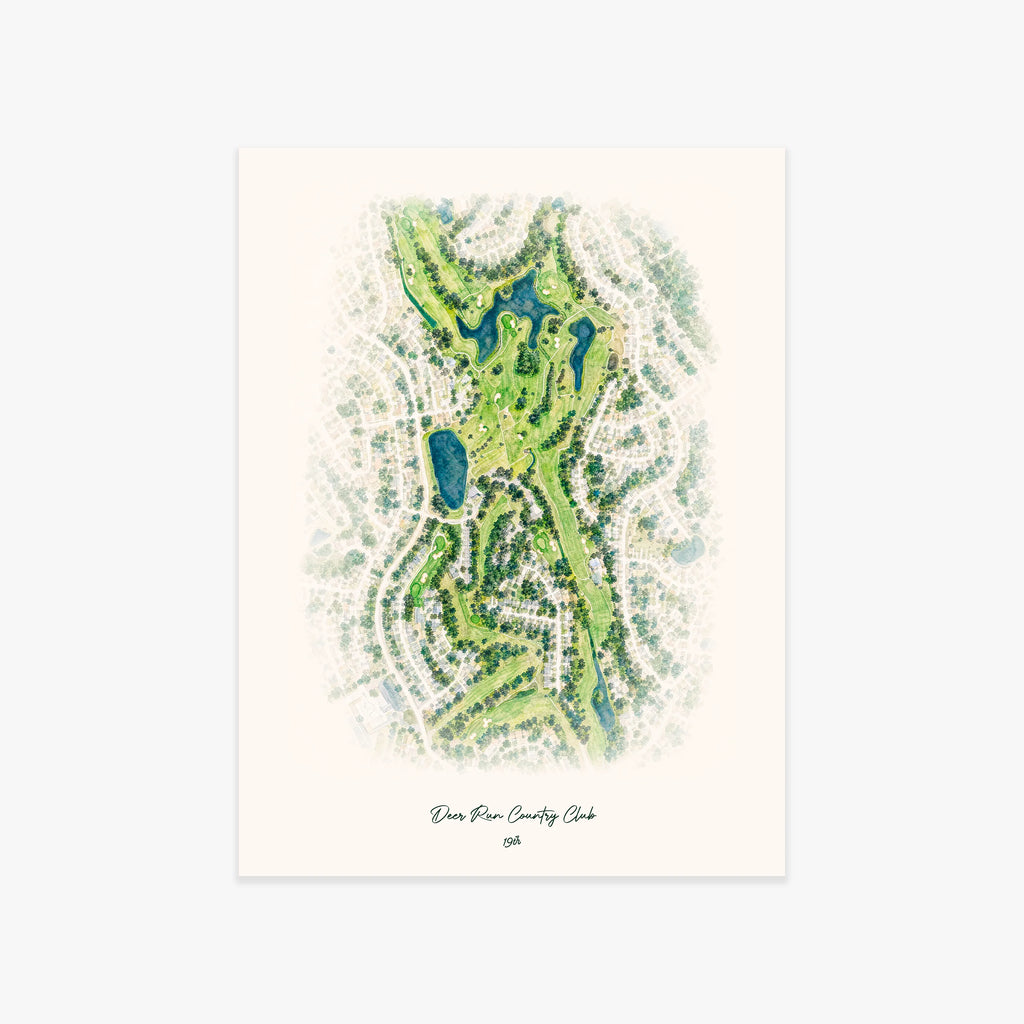 Deer Run Country Club printed artwork