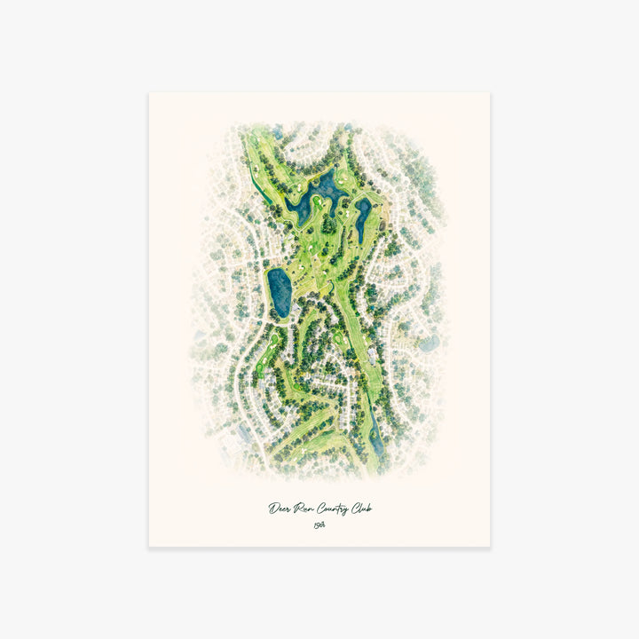 Deer Run Country Club printed artwork