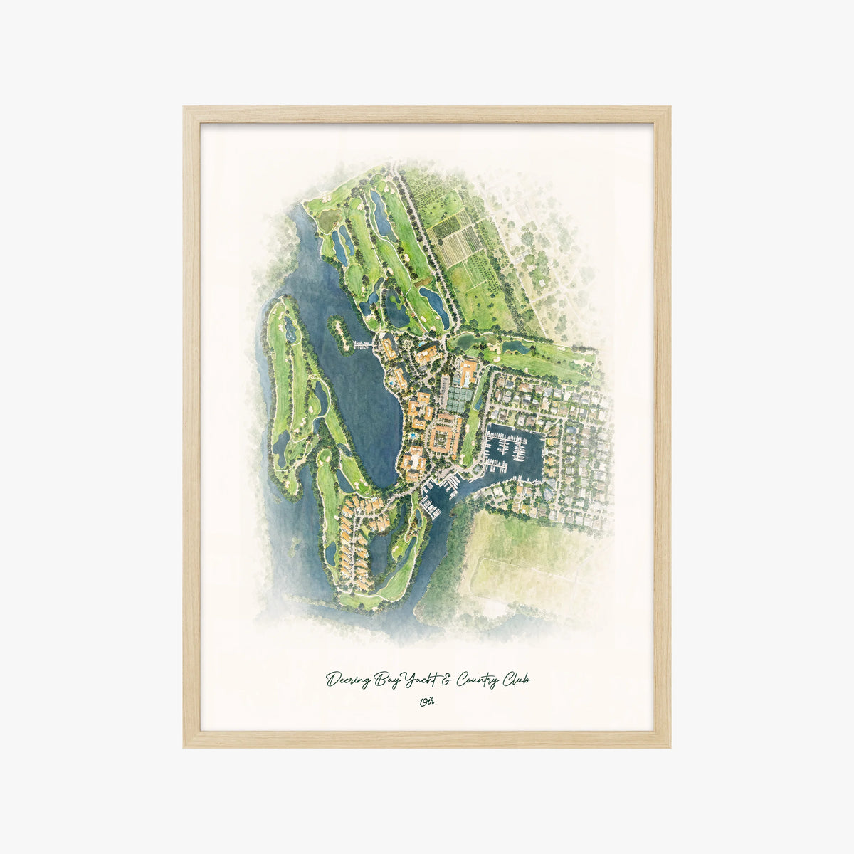 Deering Bay Yacht & Country Club wood frame