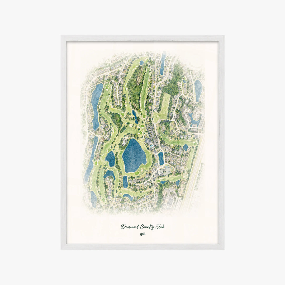 Deerwood Country Club white frame