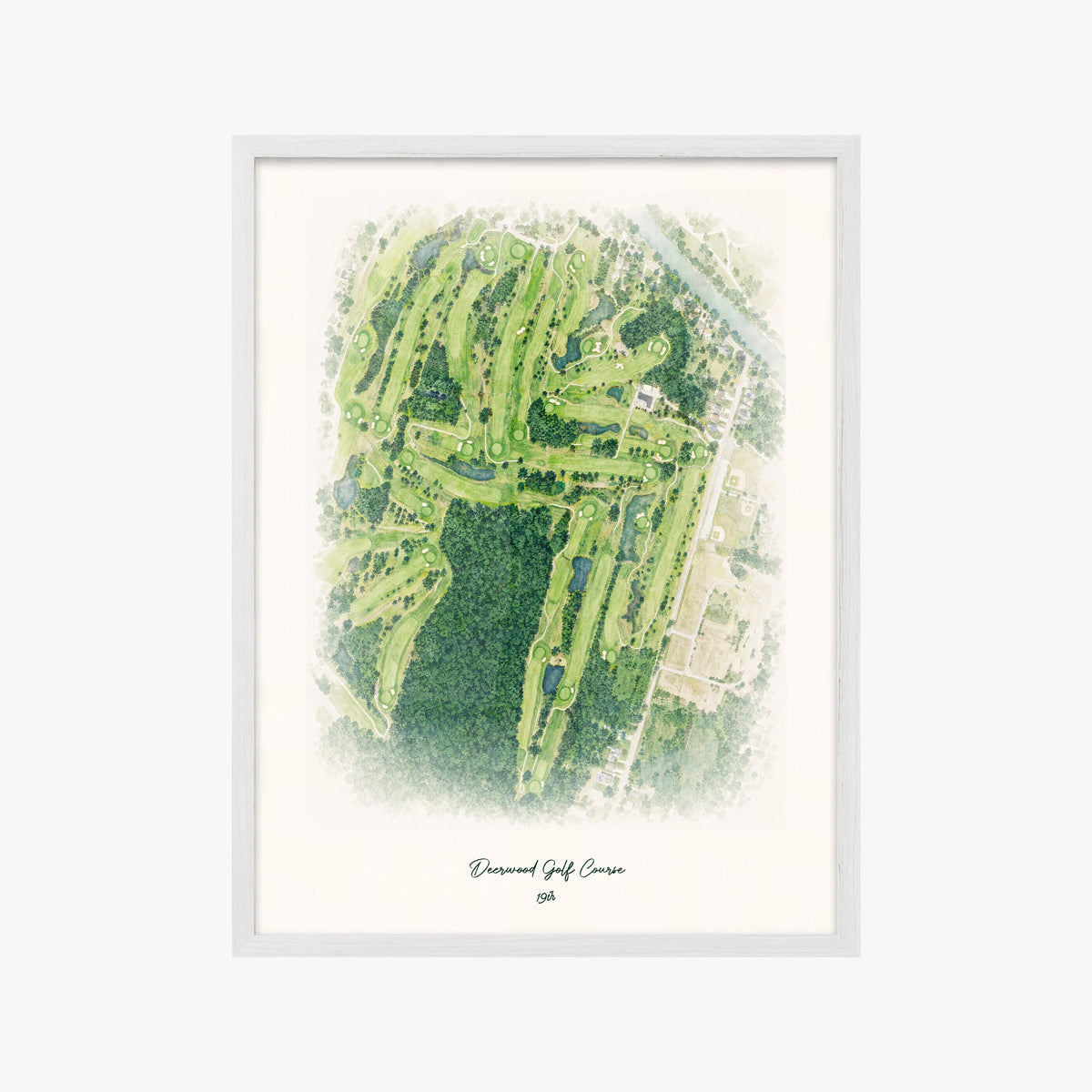 Deerwood Golf Course white frame
