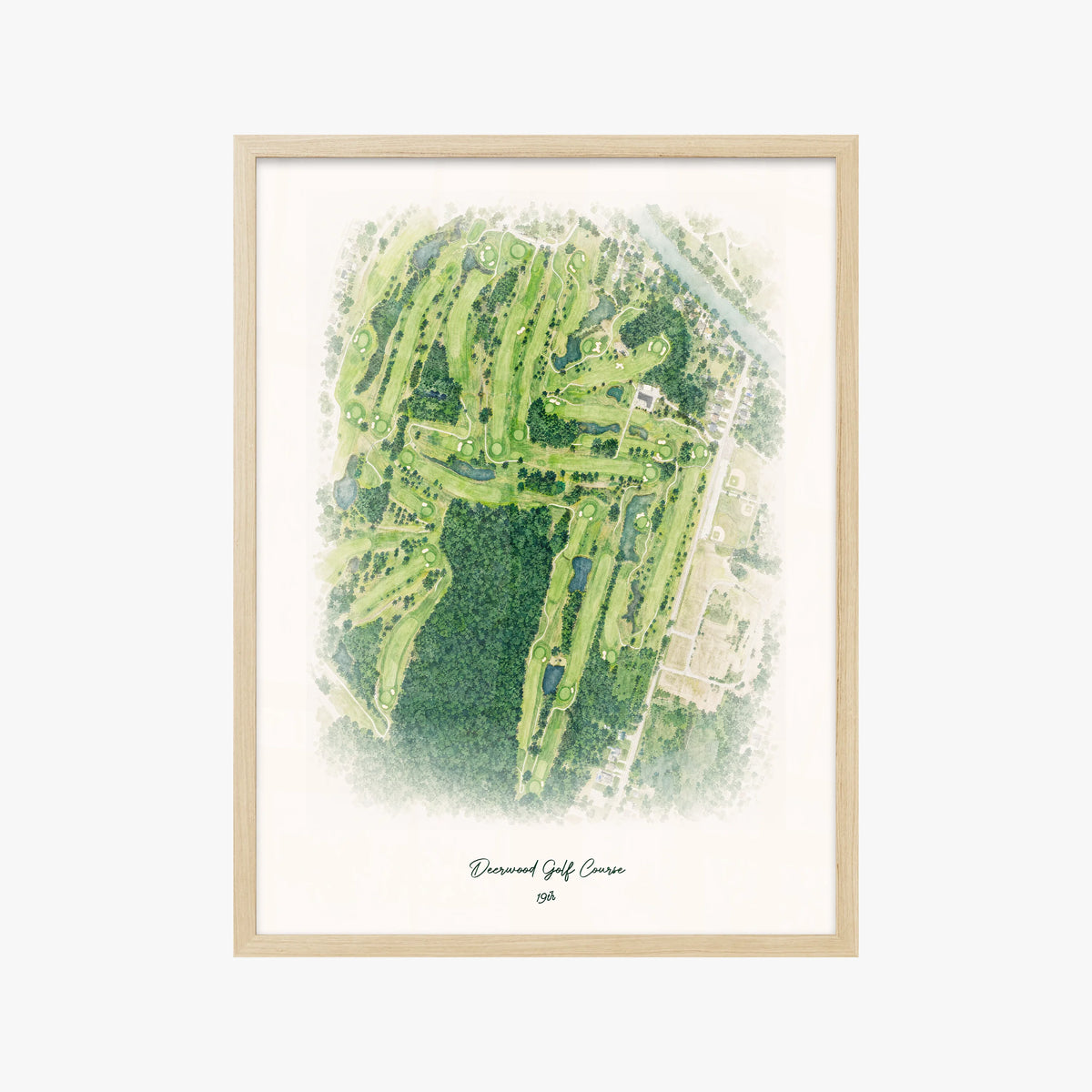 Deerwood Golf Course wood frame