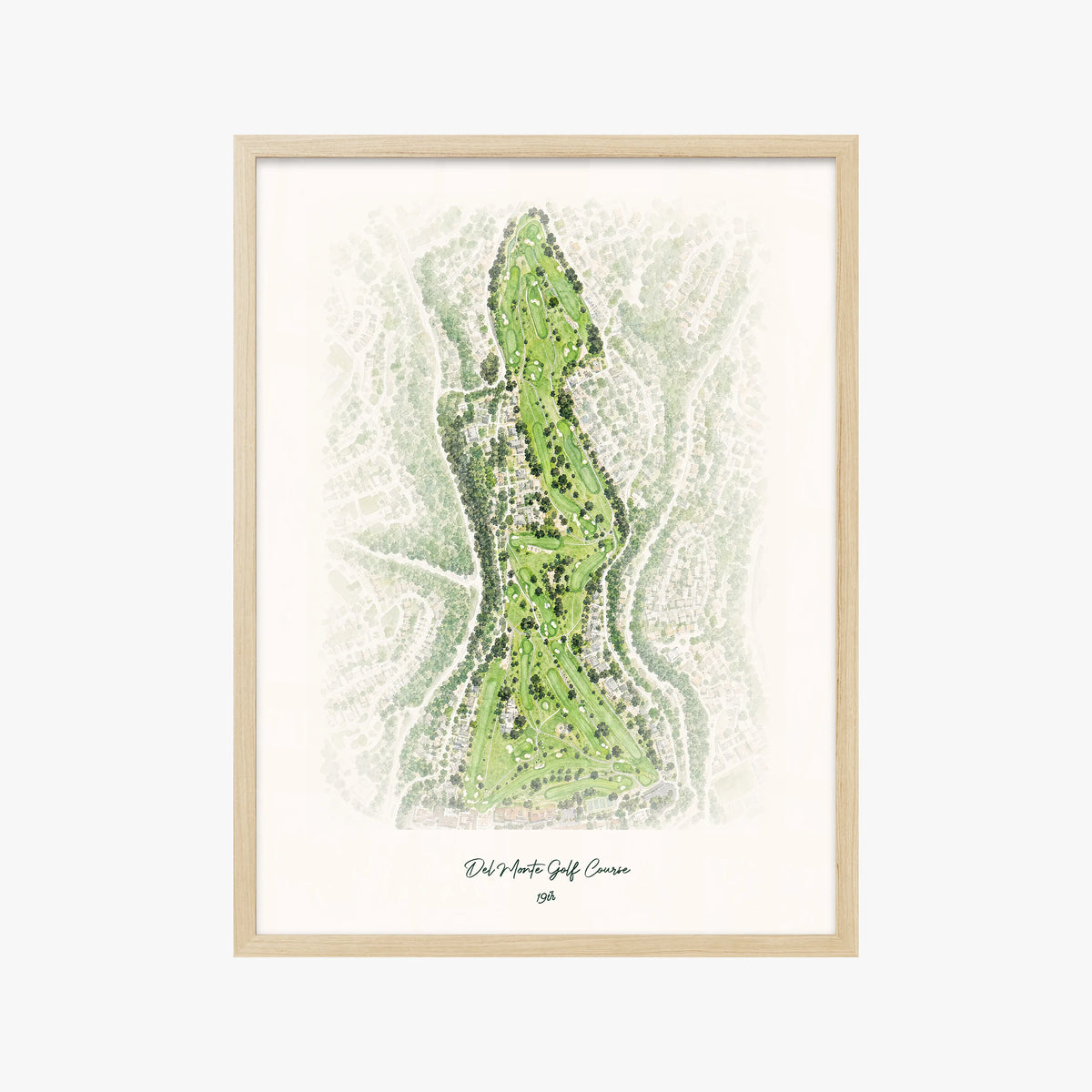 Del Monte Golf Course wood frame
