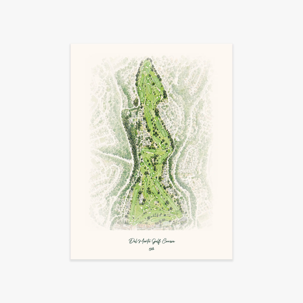 Del Monte Golf Course printed artwork