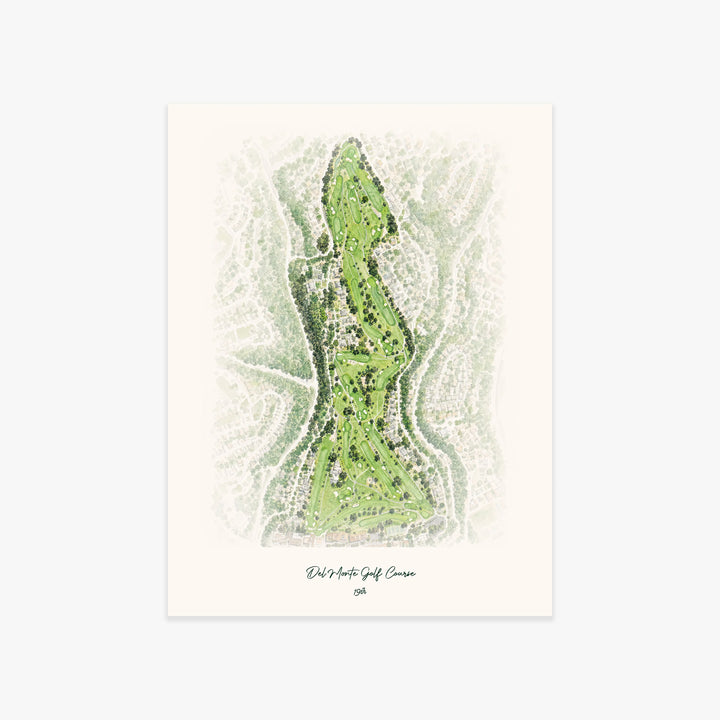 Del Monte Golf Course printed artwork