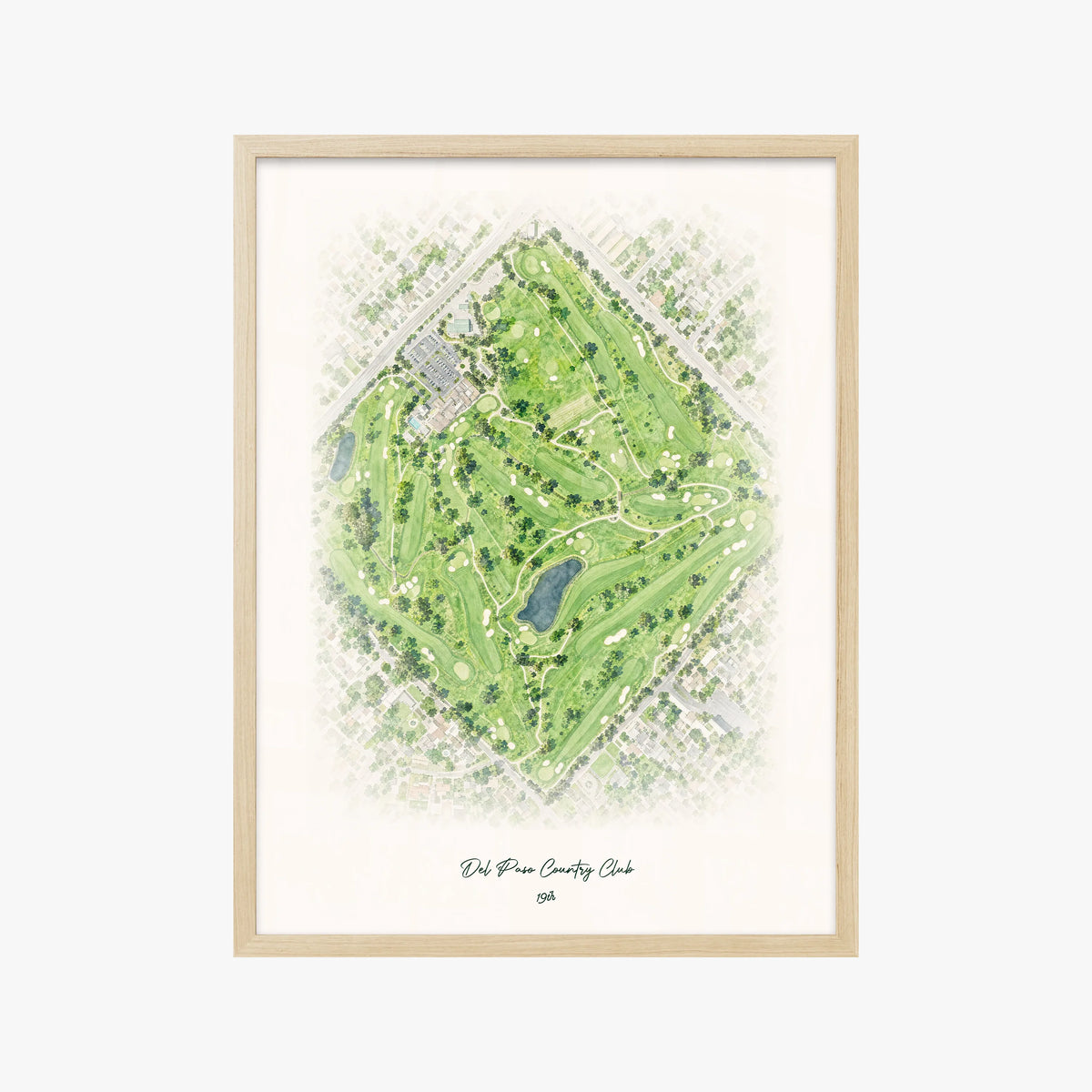 Del Paso Country Club wood frame