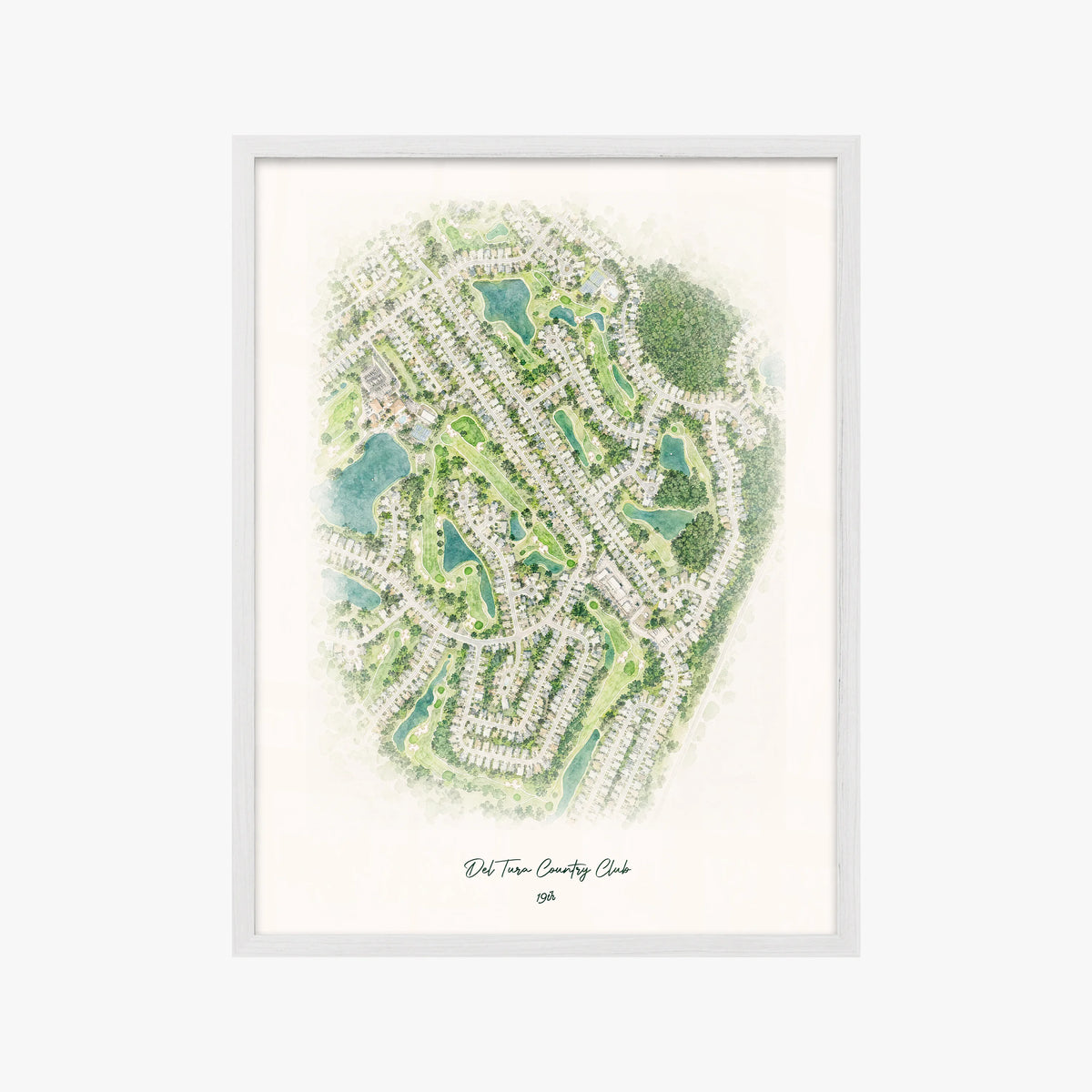 Del Tura Country Club white frame