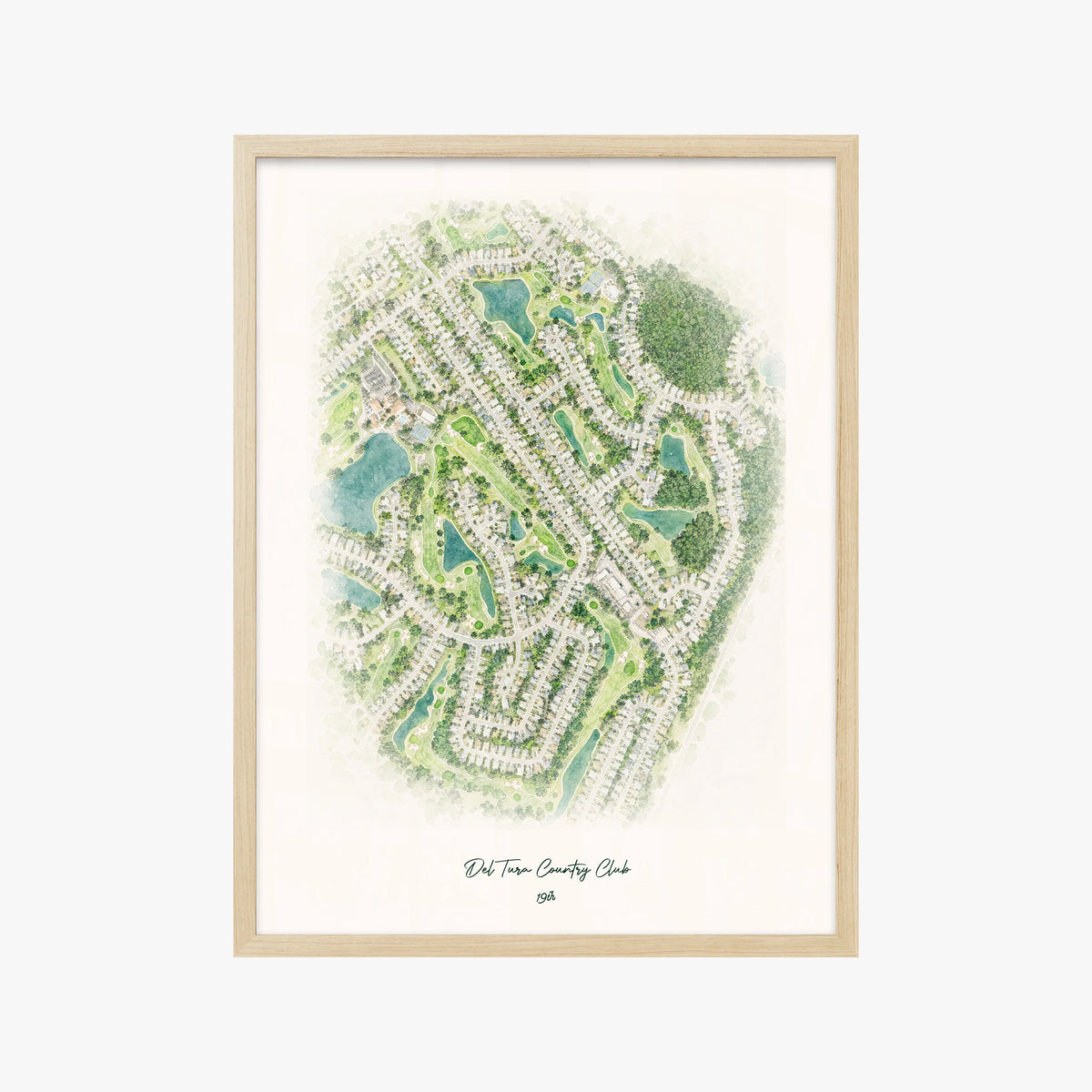 Del Tura Country Club wood frame