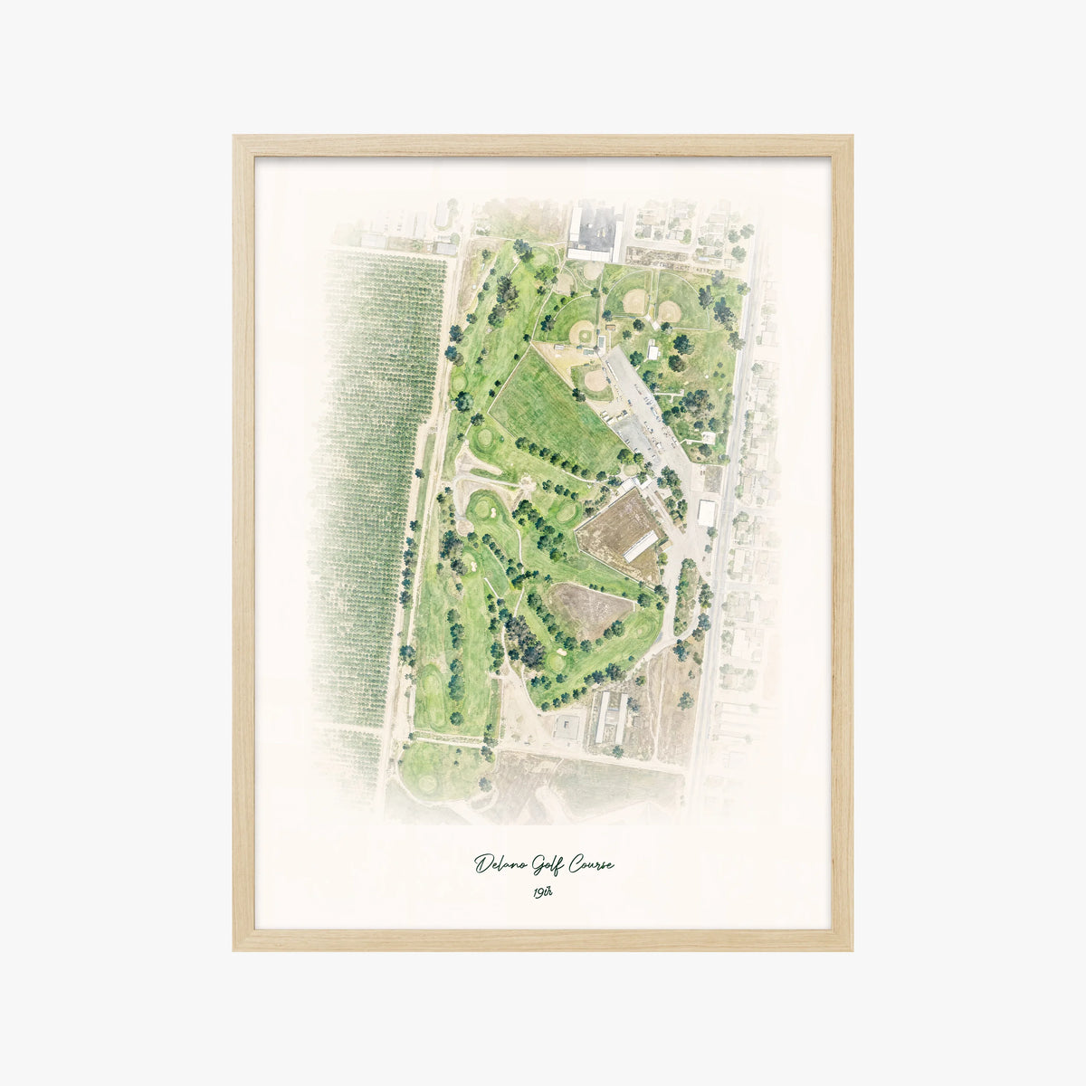 Delano Golf Course wood frame