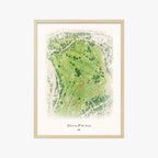 Delaware Park Course wood frame