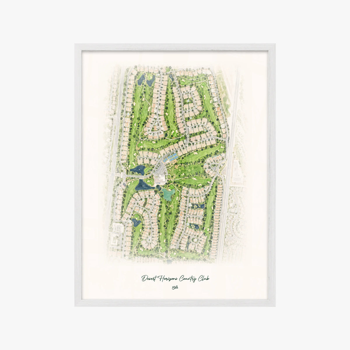 Desert Horizons Country Club white frame