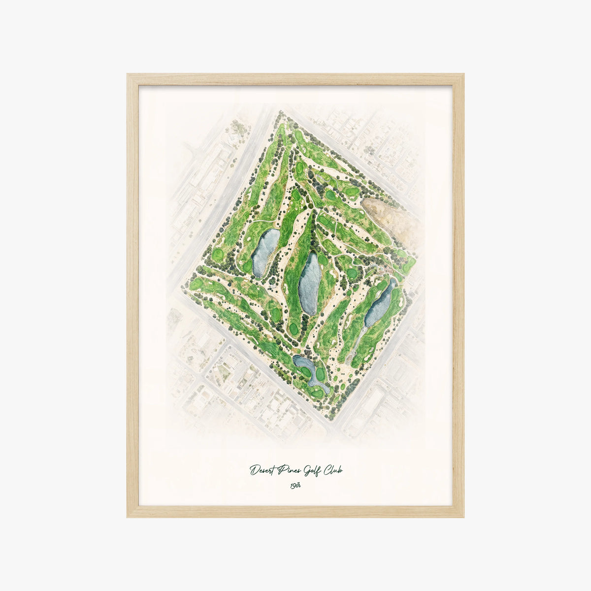 Desert Pines Golf Club wood frame