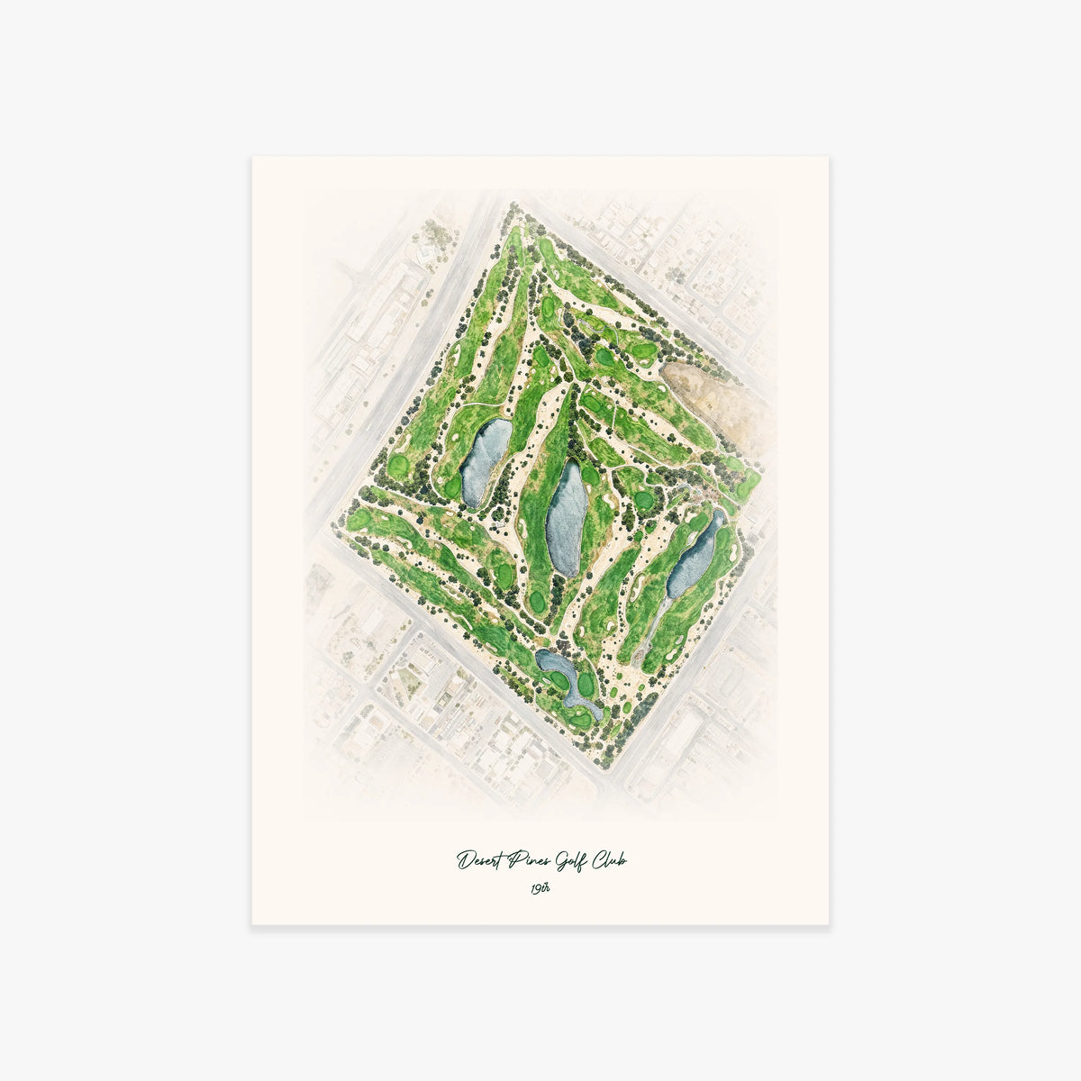 Desert Pines Golf Club printed artwork