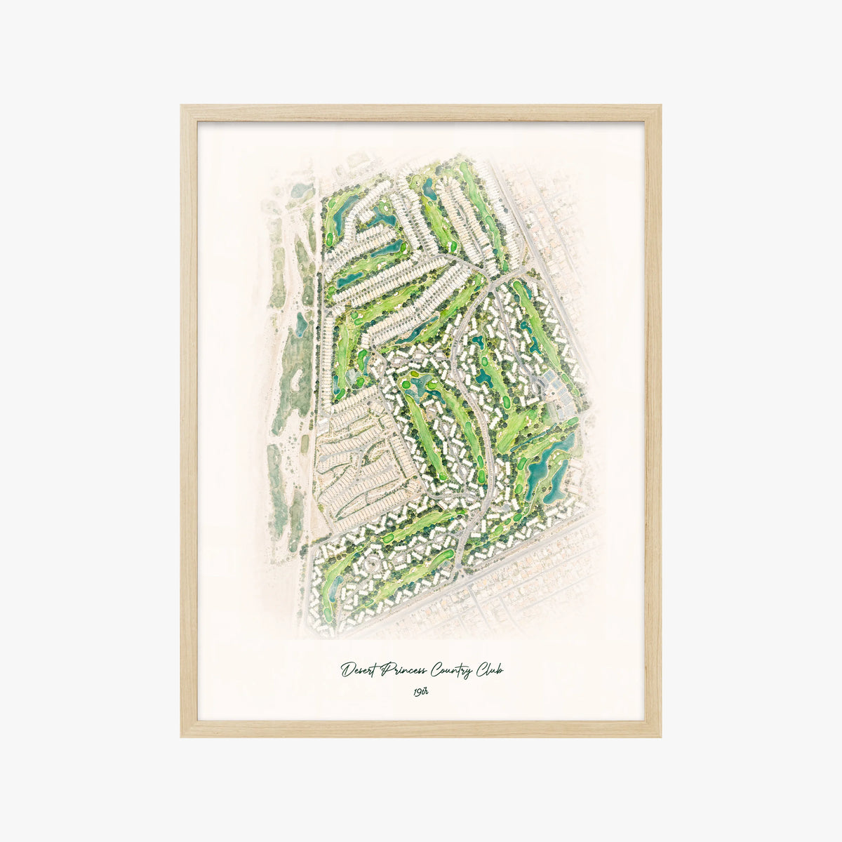 Desert Princess Country Club wood frame