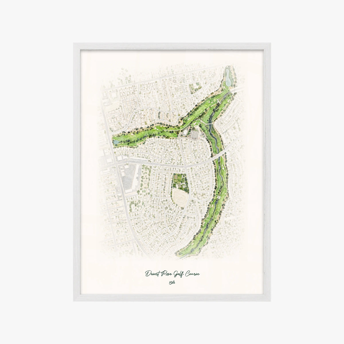 Desert Rose Golf Course white frame