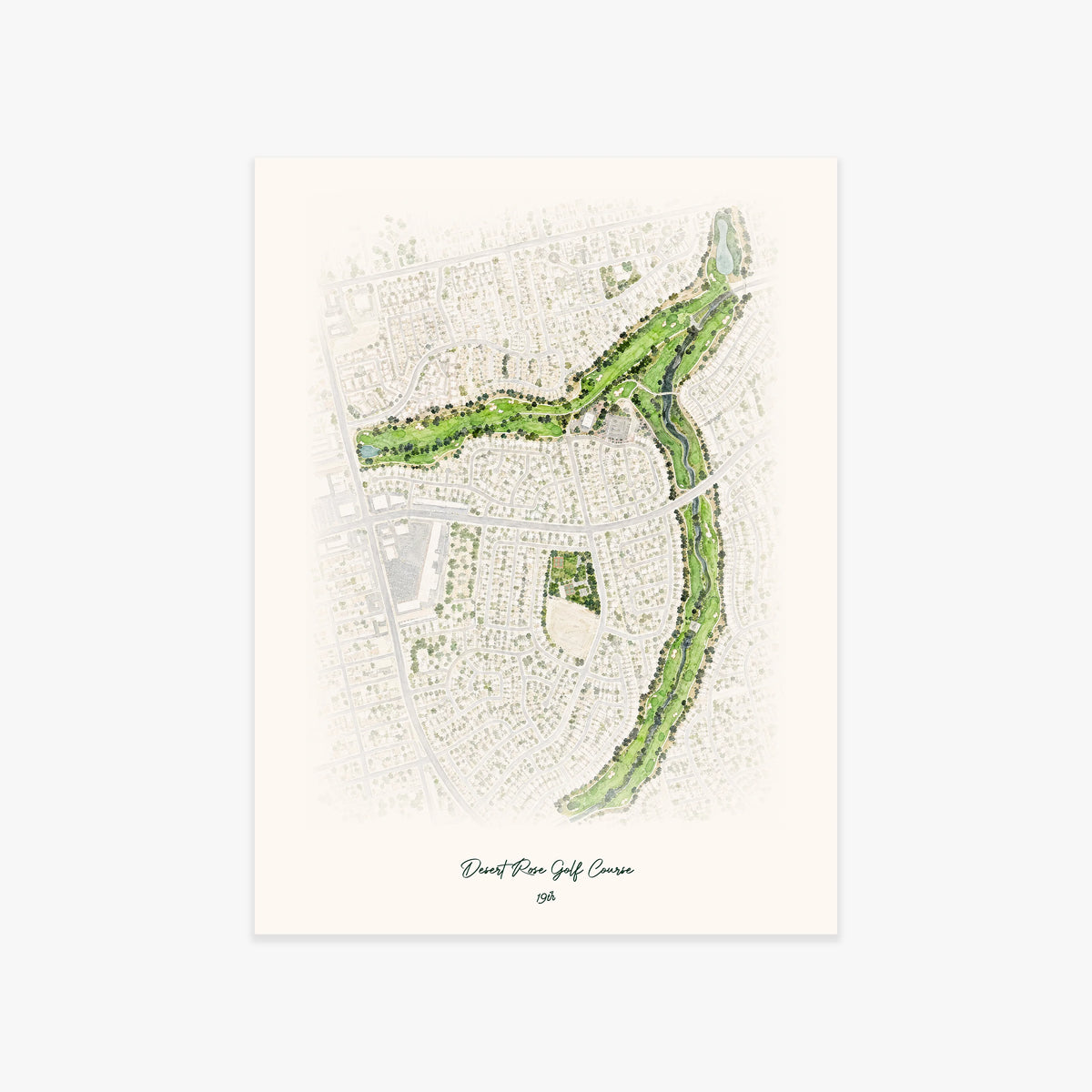 Desert Rose Golf Course printed artwork