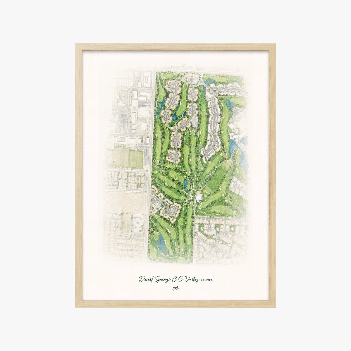 Desert Springs C.C. Valley course wood frame