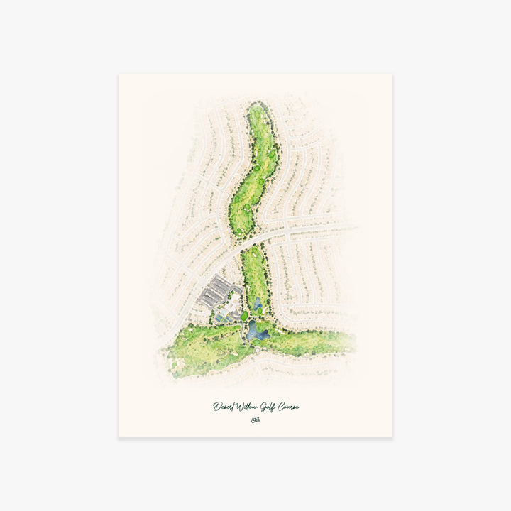 Desert Willow Golf Course printed artwork