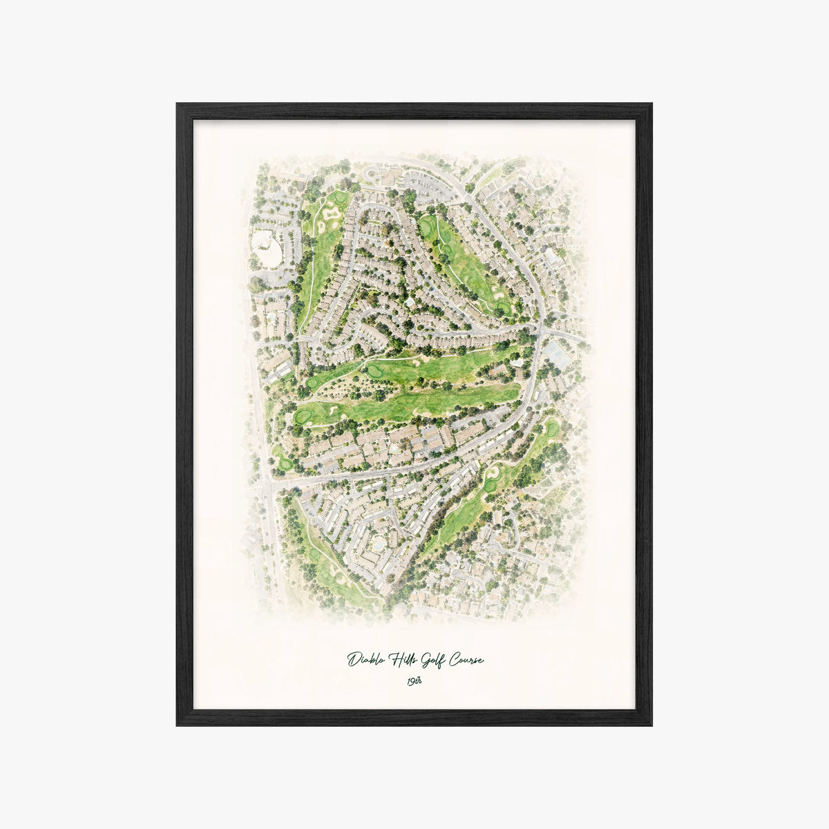 Diablo Hills Golf Course black frame